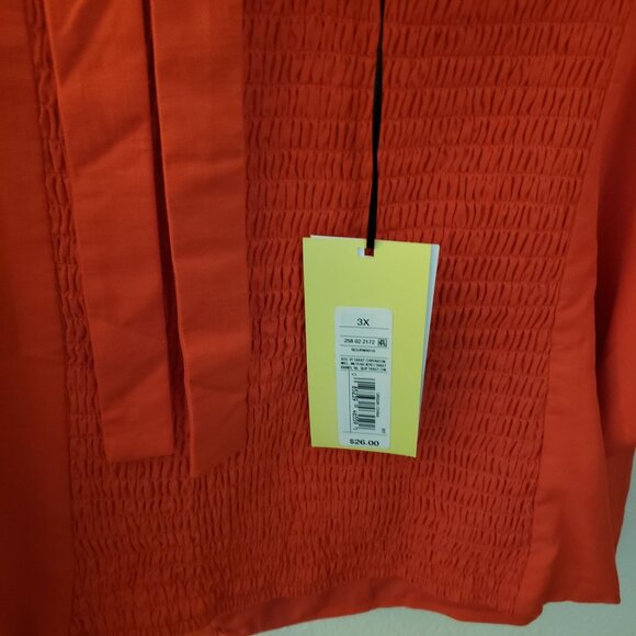 Future Collective Red Cotton Blend Halter Top Size 3X NWT - Picture 6 of 7